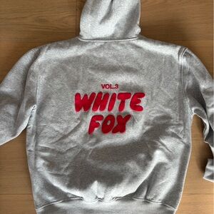 White fox hoodie